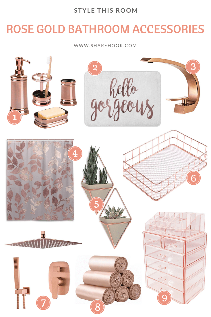 9 Elegant Rose Gold Bathroom Accessories That Will Transform Your