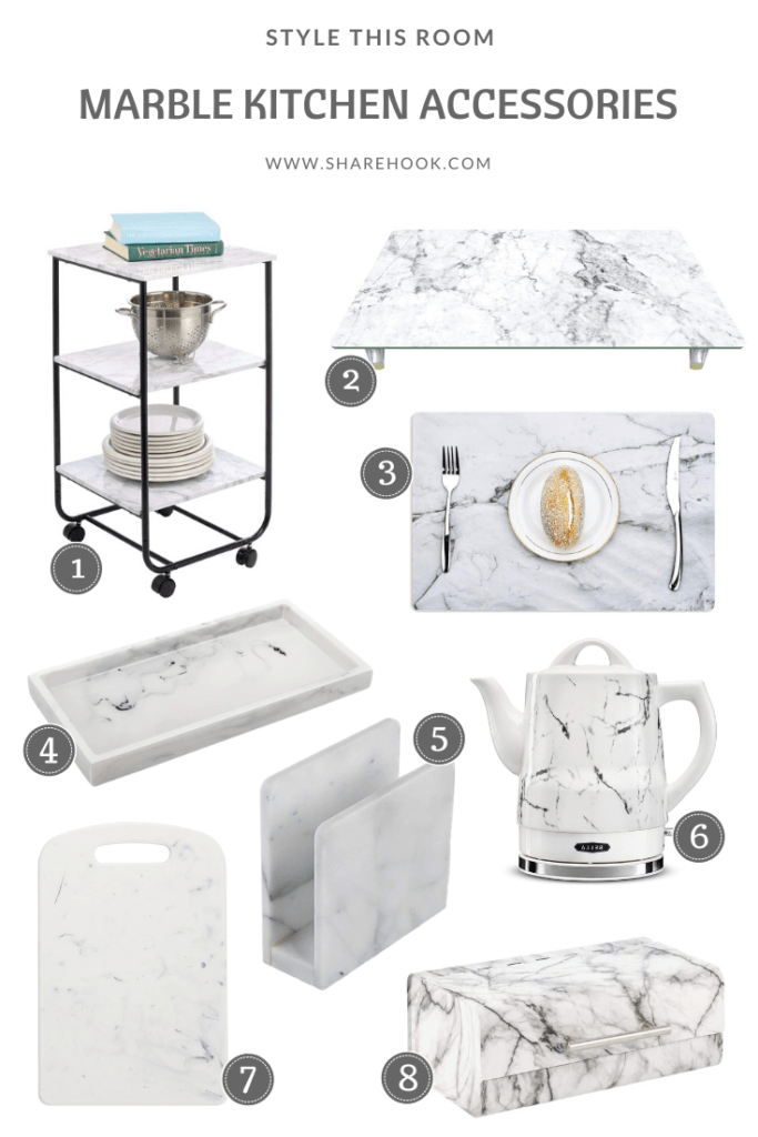 Marble Kitchen Accessories Sharehook