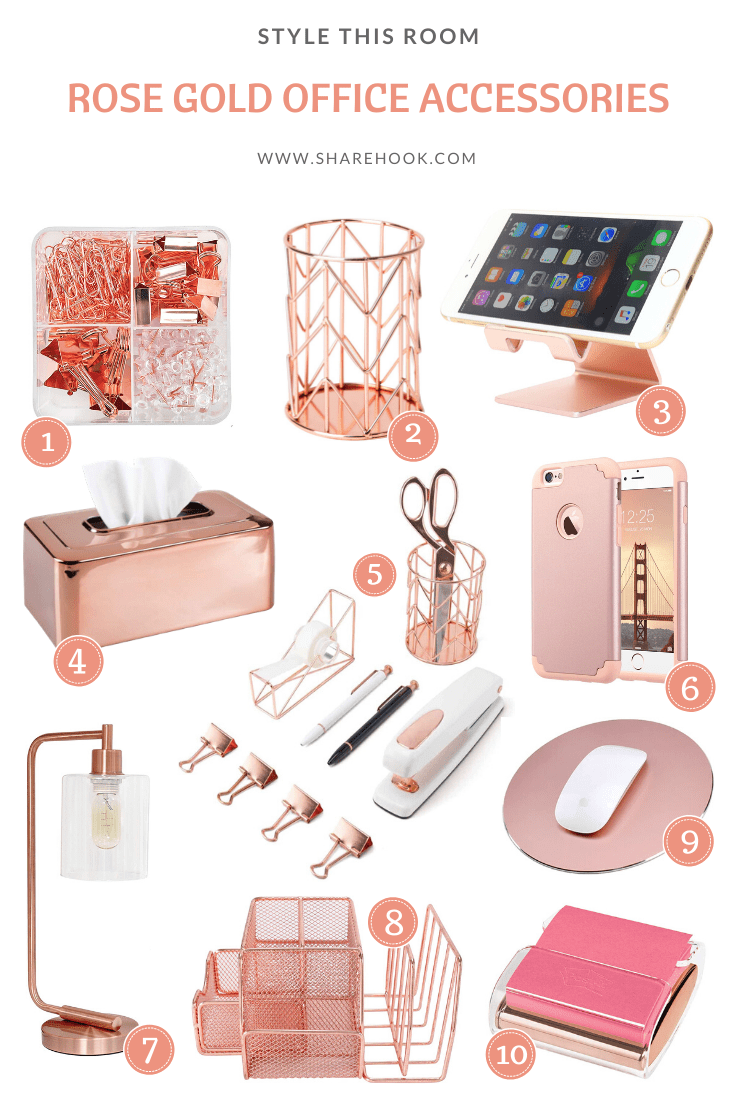 Tidy Up Your Desk Easily With These Fabulous Rose Gold Desk Accessories