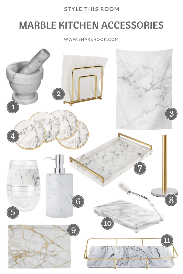 Marble Kitchen Accessories Sharehook