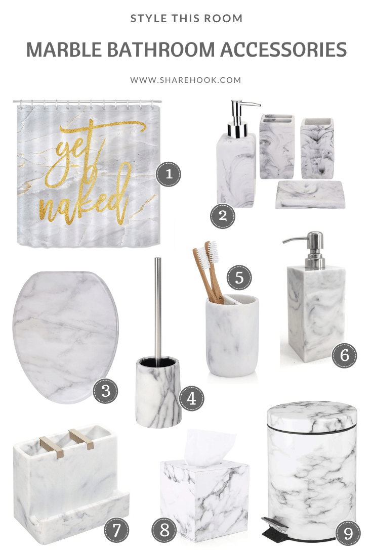 Marble Bathroom Accessories Sharehook