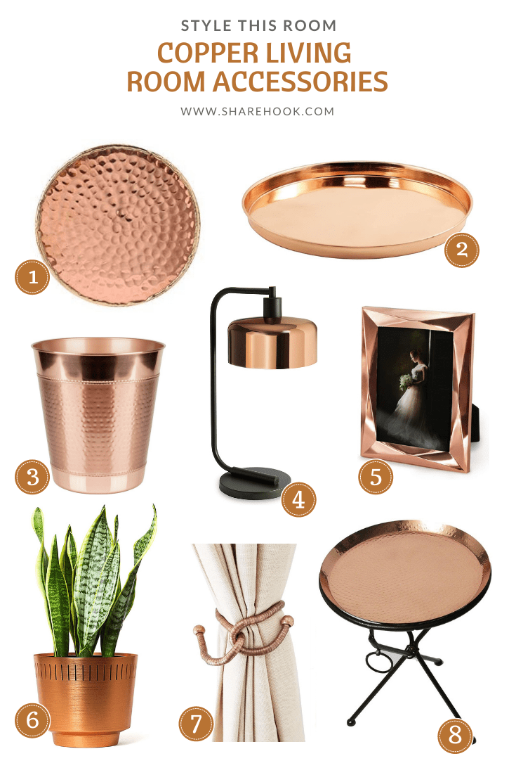 Copper Living Room Accessories Sharehook