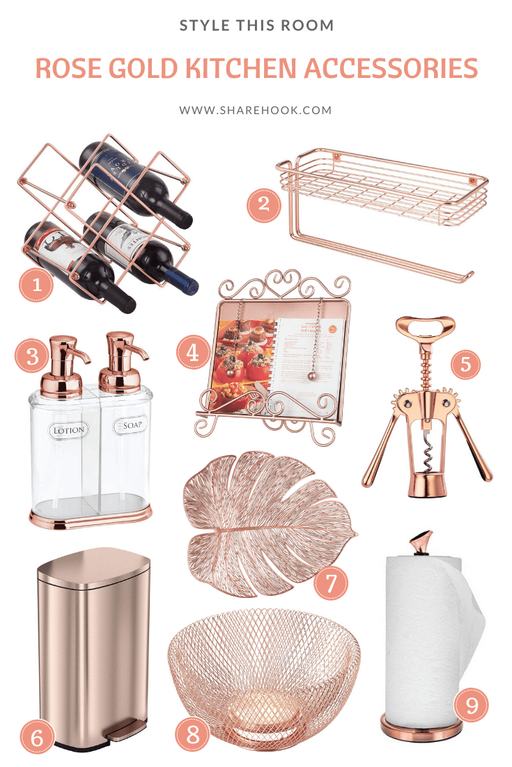 Rose Gold Kitchen Accessories Sharehook