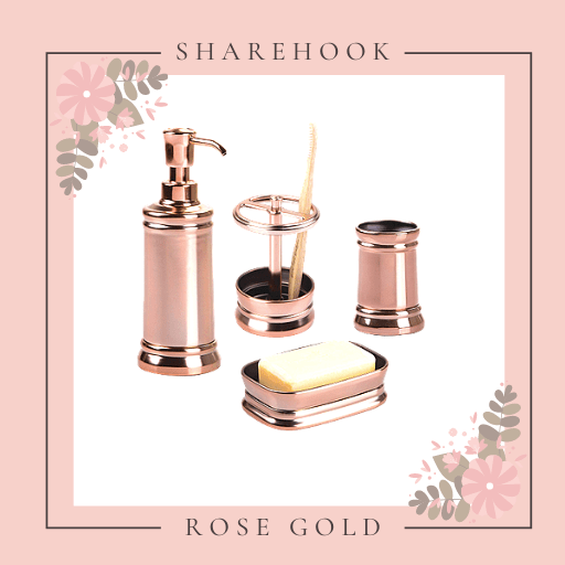 Rose Gold Bathroom Accessories Sharehook