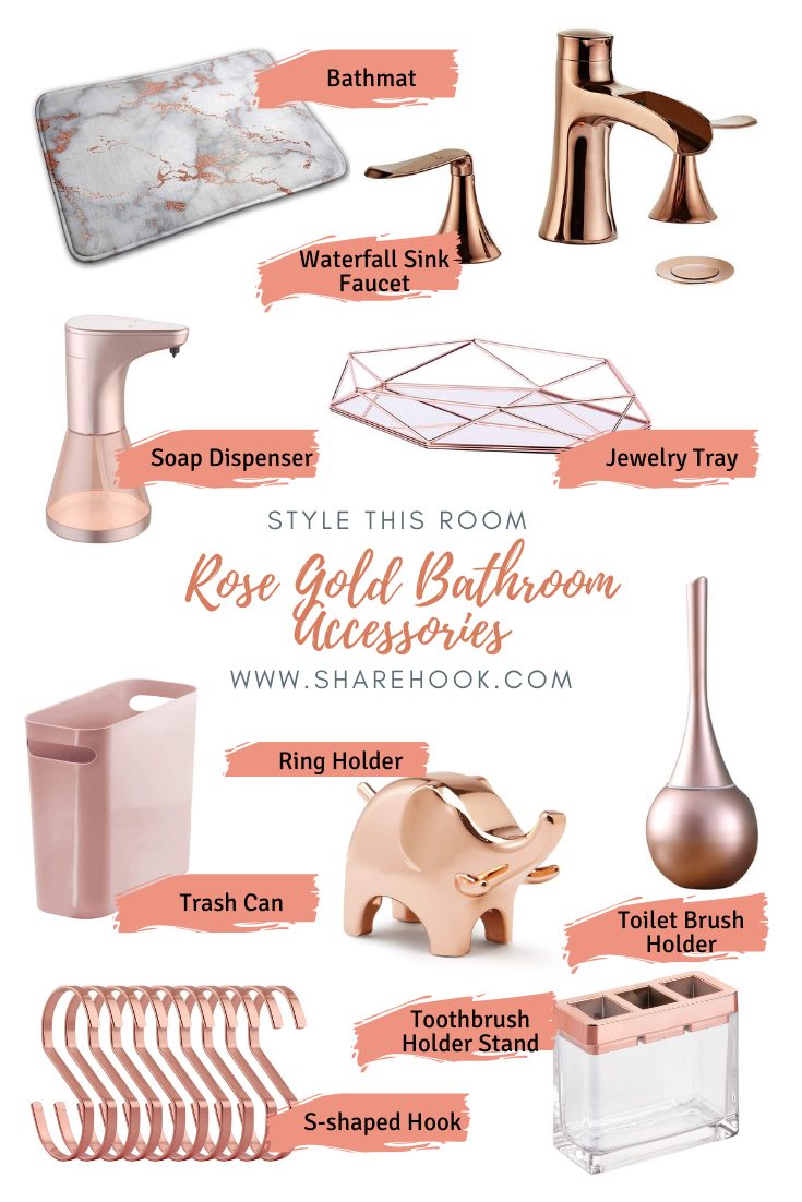 9 Classy Rose Gold Bathroom Accessories That You Will Love Sharehook