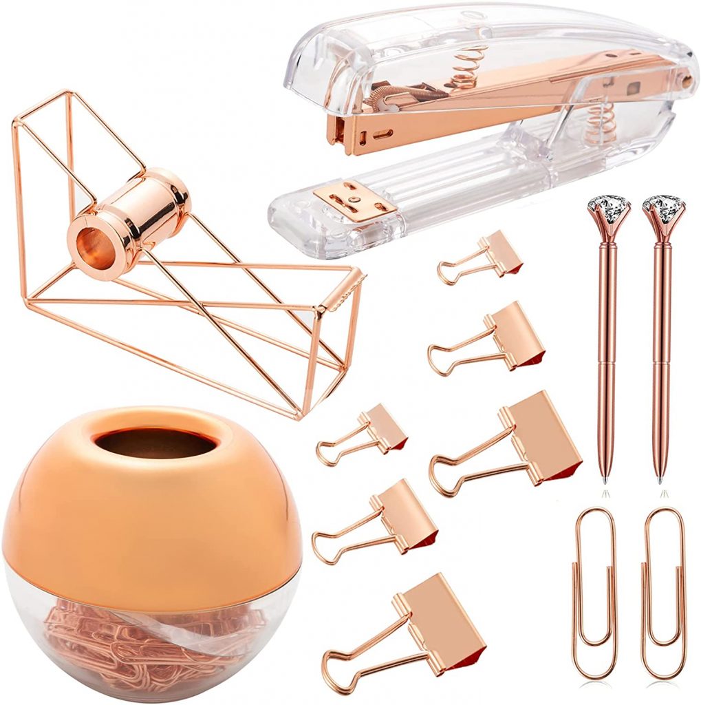 Tidy Up Your Desk Easily With These Fabulous Rose Gold Desk Accessories