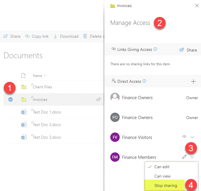 How to list unique permissions for files and folders on a SharePoint