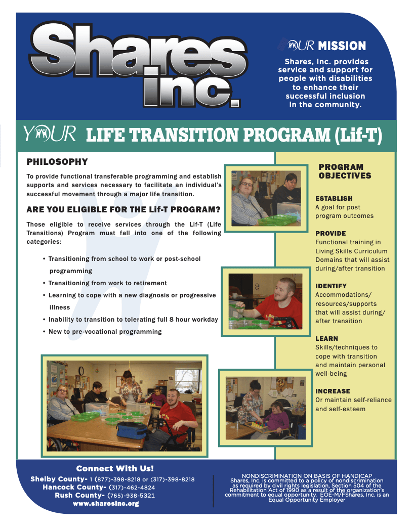 Adult Daily Living Skills Assistance Programs Shares, Inc.