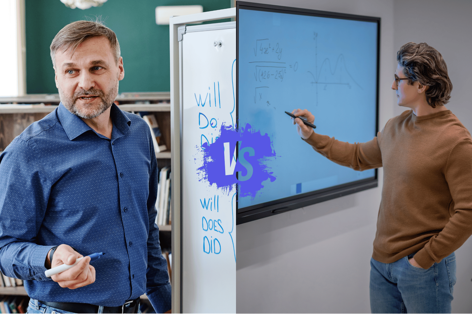 Real Whiteboard vs. Interactive Display The ultimate comparison