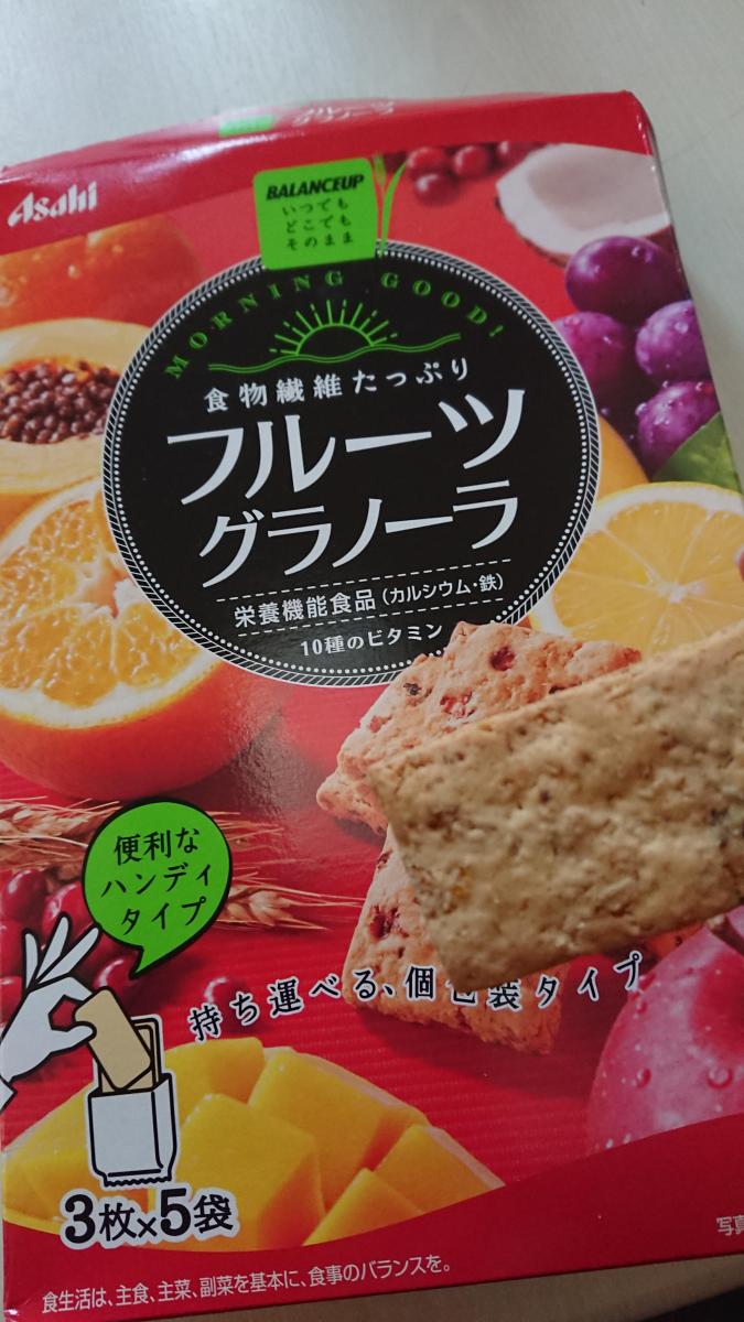 アサヒグループ食品 バランスアップ フルーツグラノーラの商品ページ