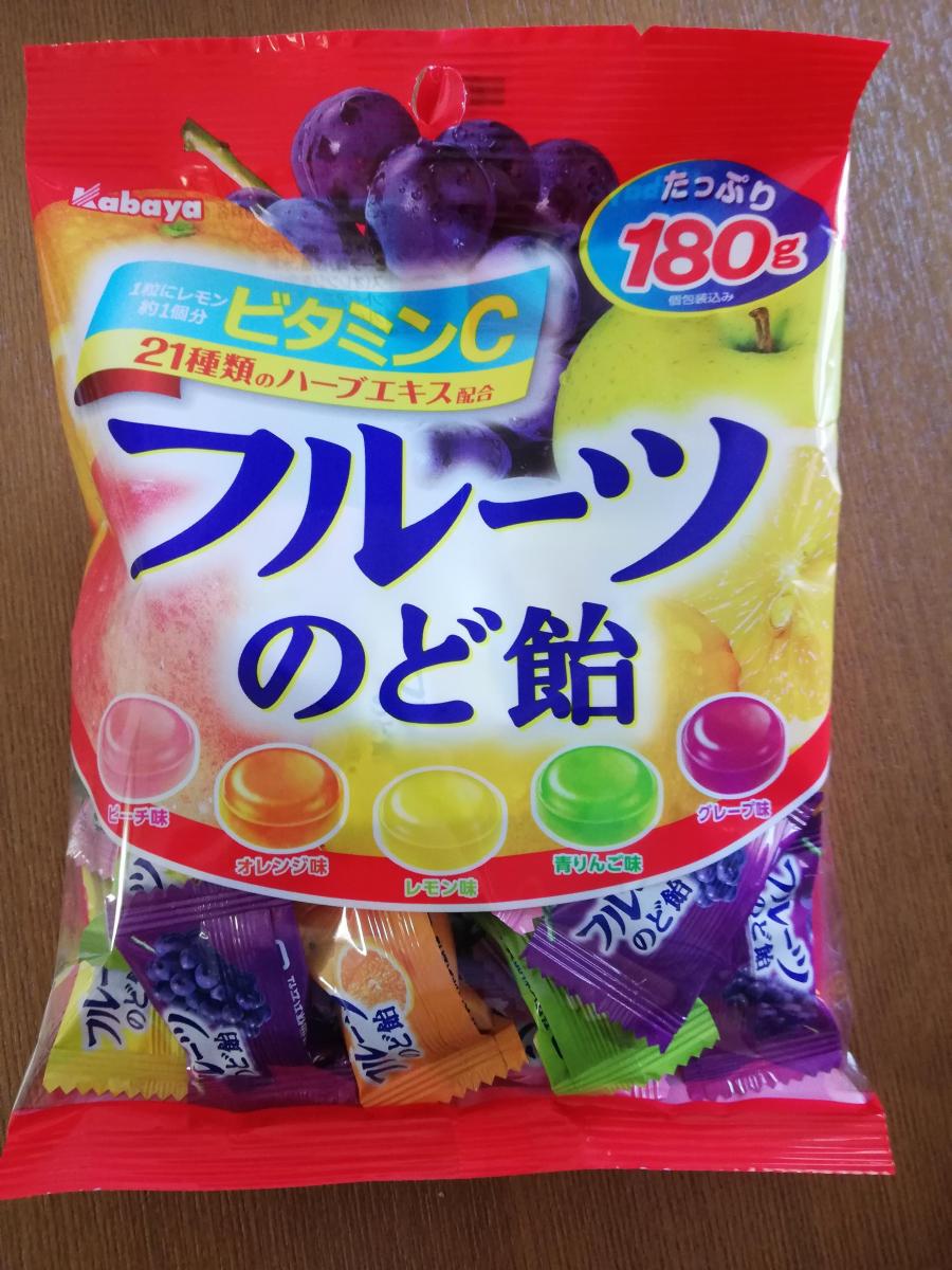 カバヤ フルーツのど飴の商品ページ