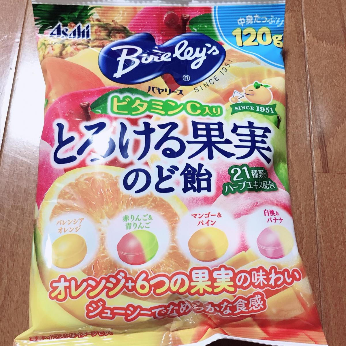 アサヒグループ食品 バヤリース とろける果実のど飴の商品ページ