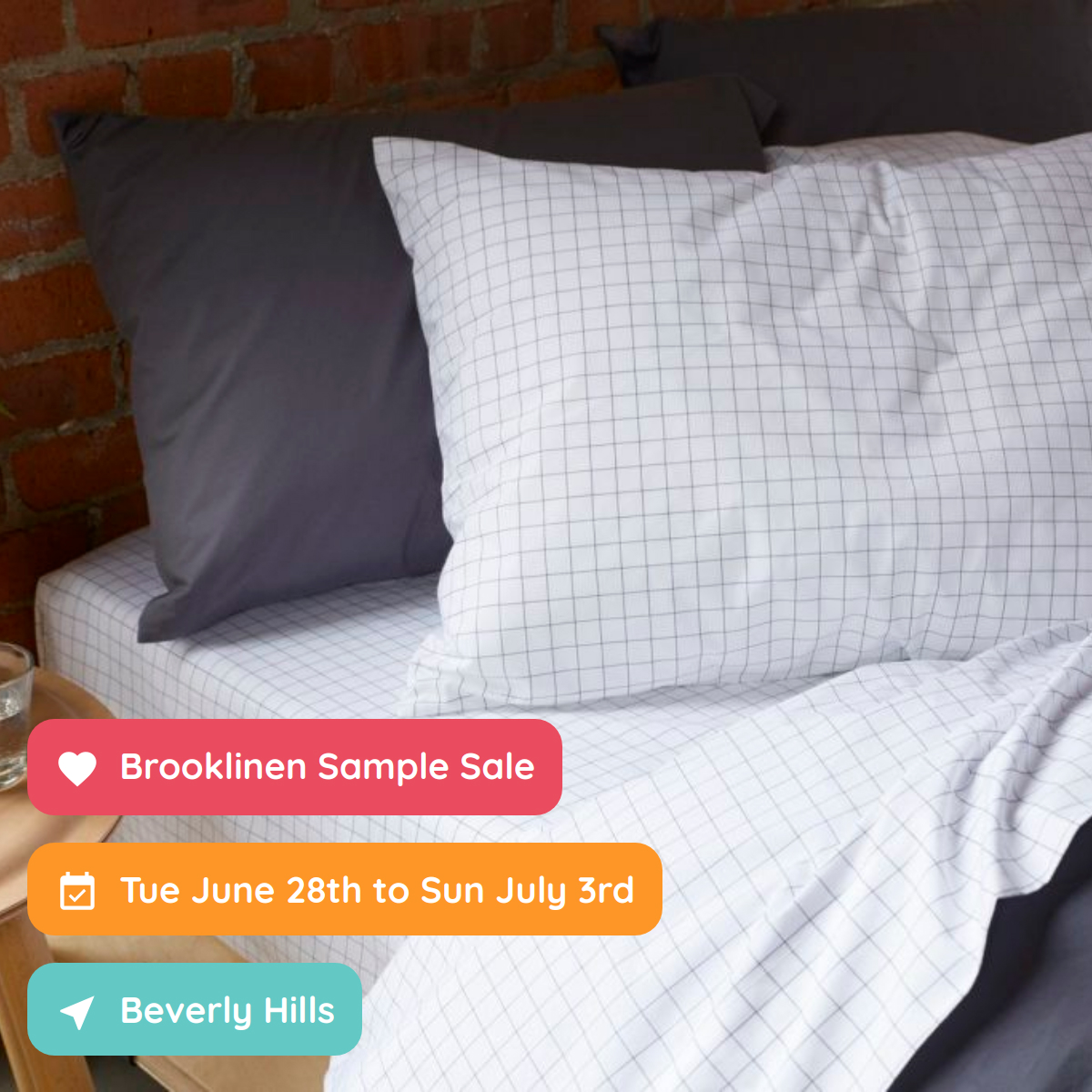 Brooklinen Sample Sale, Los Angeles, June 2022