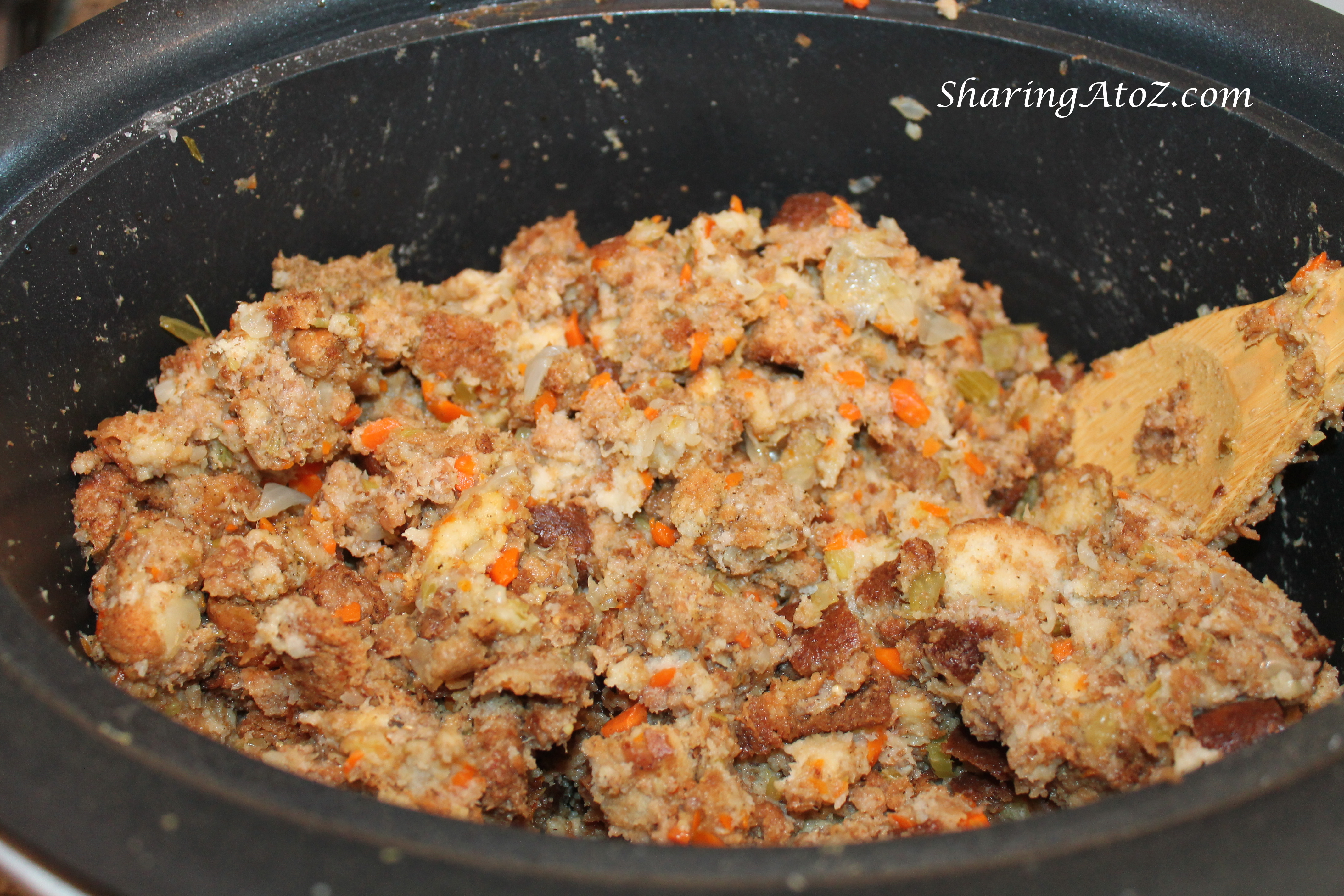 Crock pot stuffing Sharing A to Z