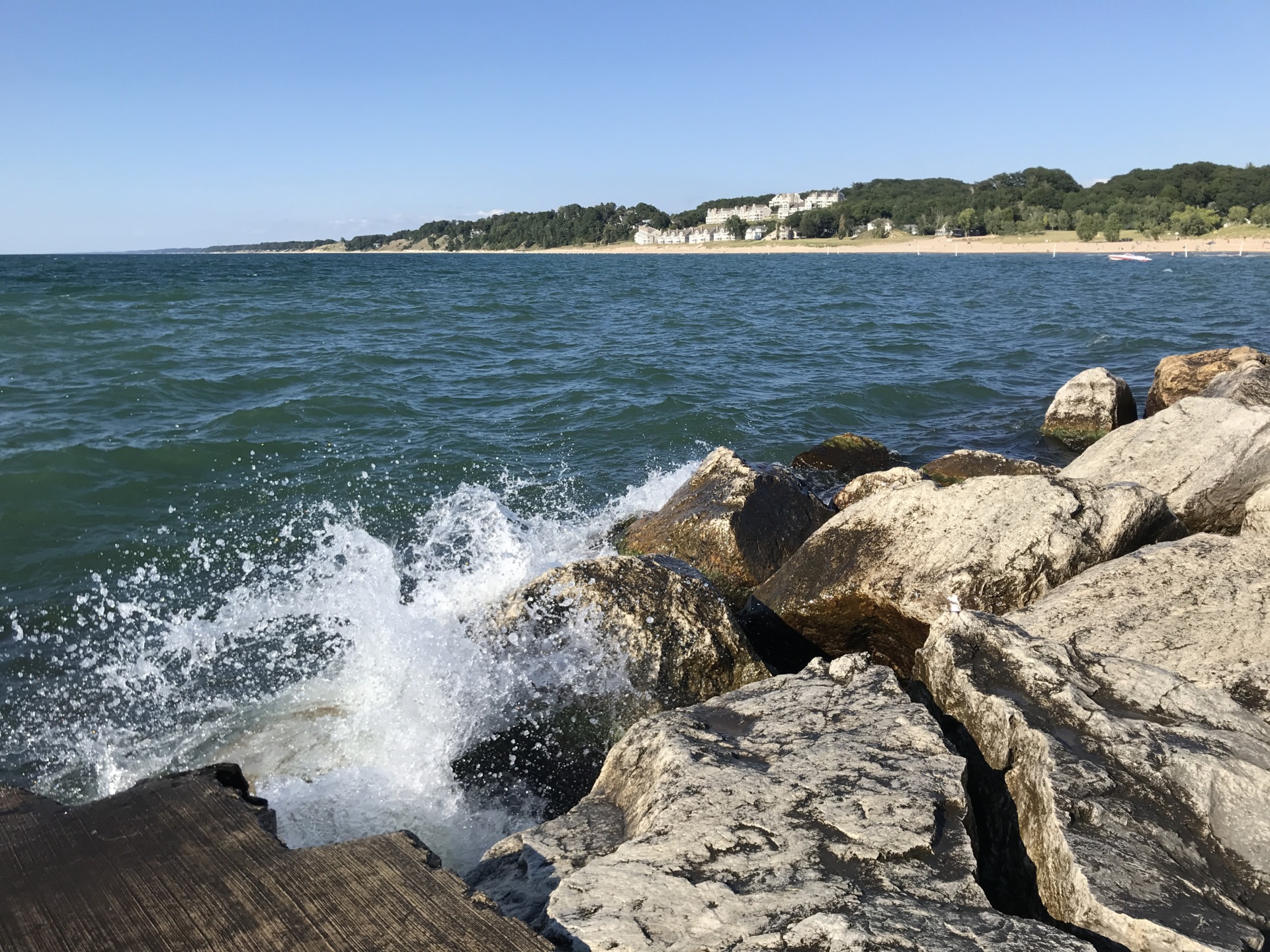 Ottawa Beach, Walking from Holland State Park Sharing Horizons
