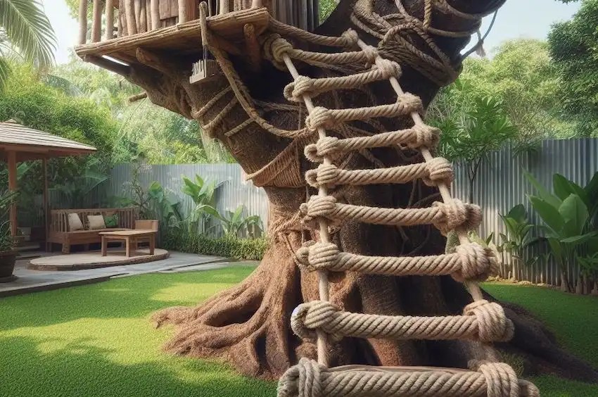 How to tie a rope ladder My Lovely Oasis