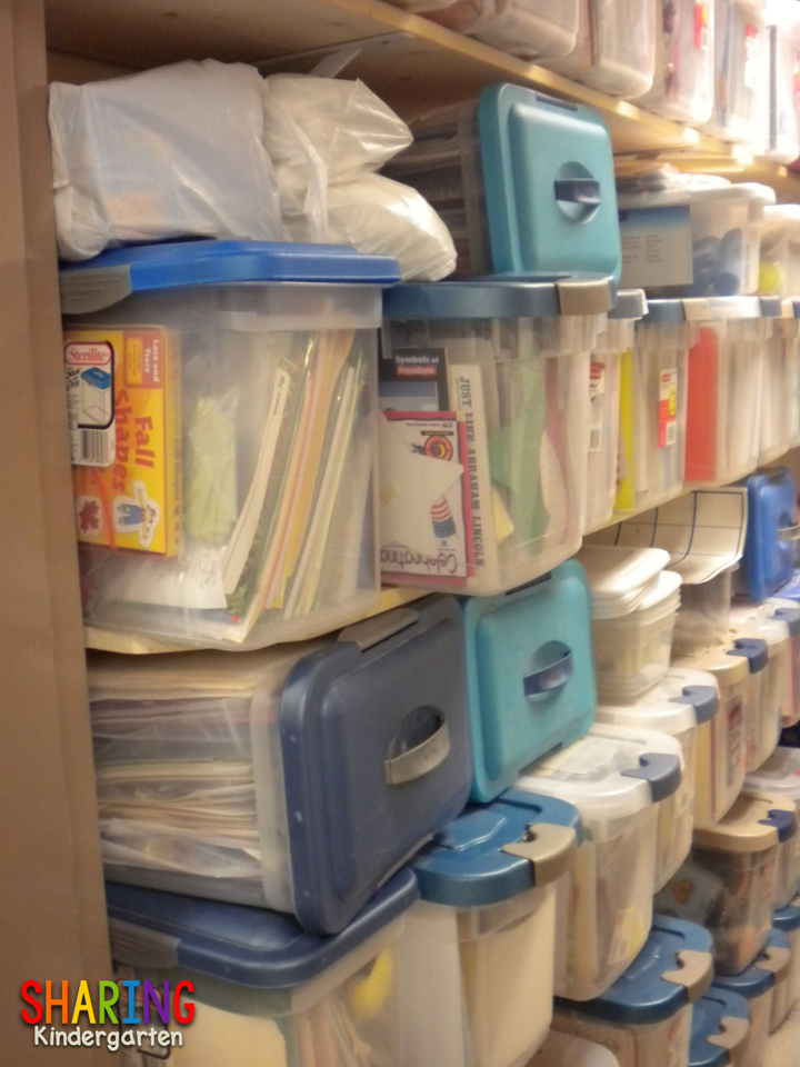 Classroom CleanUp my Unit Bins} Sharing Kindergarten