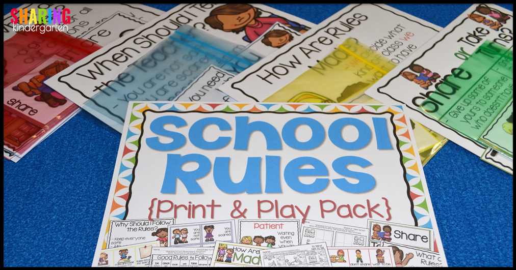 School Rules Sharing Kindergarten