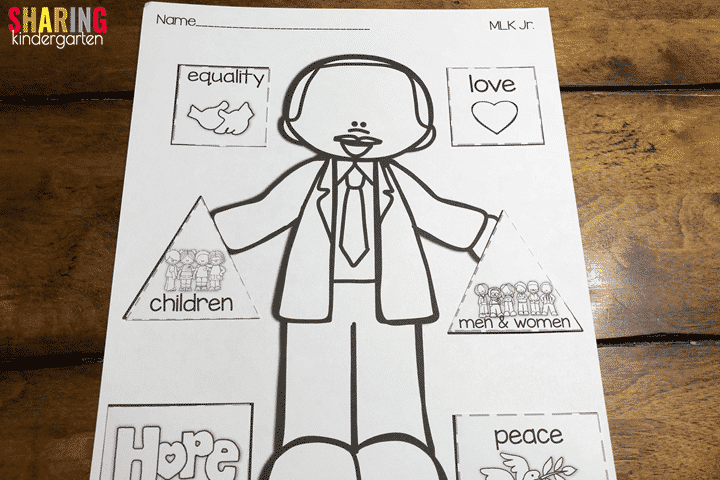 MLK Activities for Kindergarten - Sharing Kindergarten