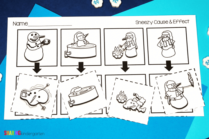7 Sneezy the Snowman Activities and Printables - Sharing Kindergarten