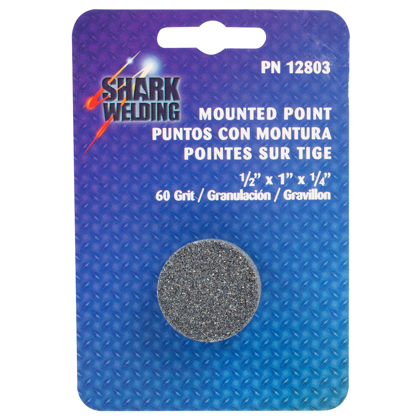Mounted Point Grinding Wheels Shape W218. Size 1/2" x 1" Shark