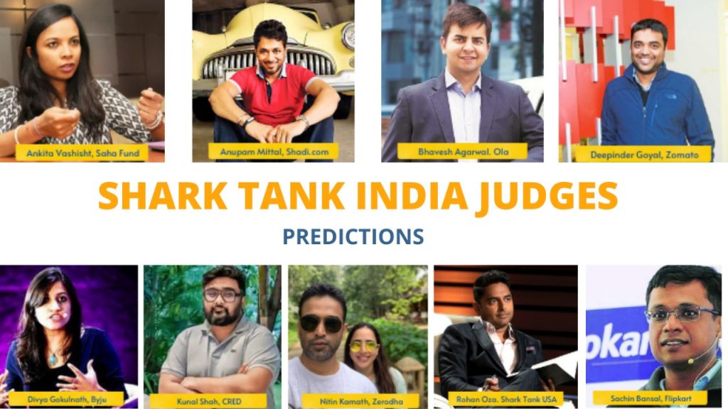 Shark Tank India Judges Predictions Top Startup Investors Shark Tank India Judges Predictions Top Startup Investors