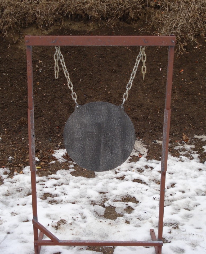 3/8" AR500 Steel 16" Diameter Hanging Gong Shooting Range Rifle Target