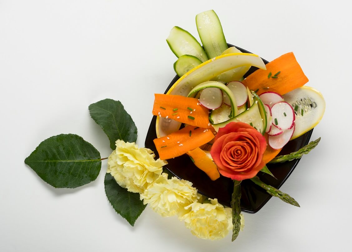 Vegetable Ribbon Salad with Lime Vinaigrette (Vegan, GlutenFree