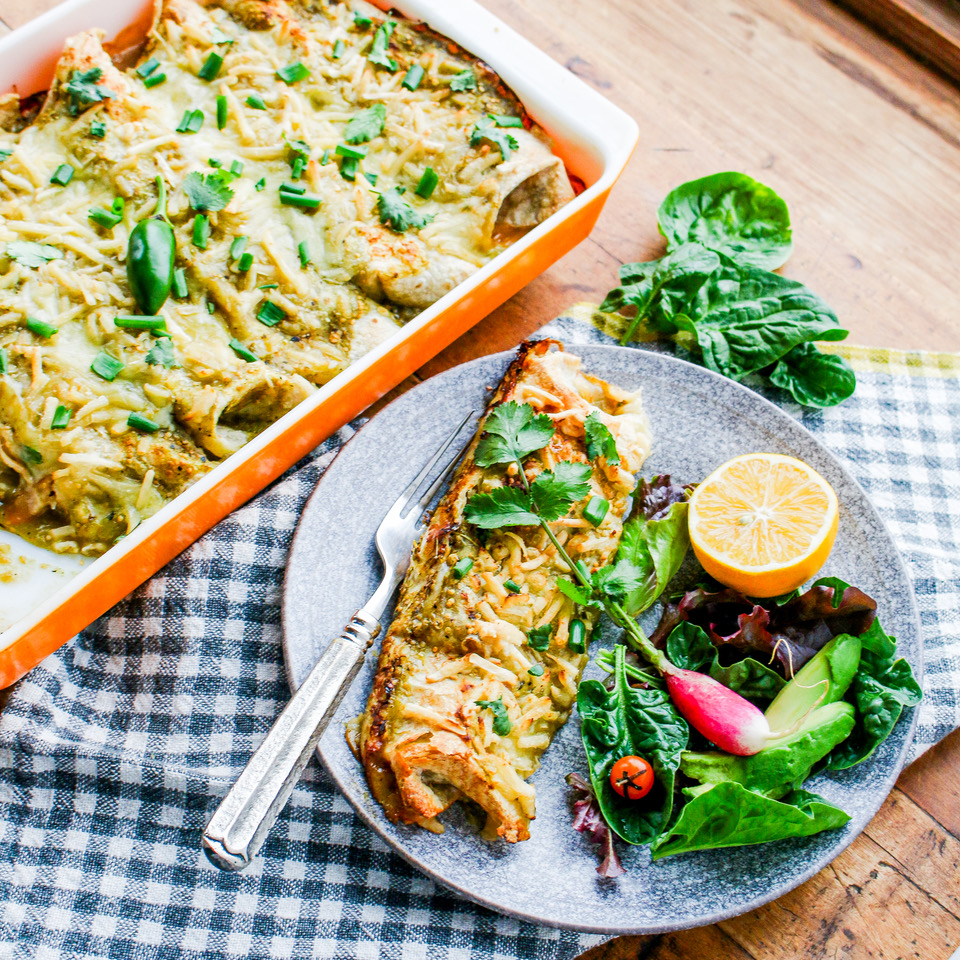 Simple Vegan Black Bean Spinach Enchiladas Simple Vegan Black Bean Spinach Enchiladas