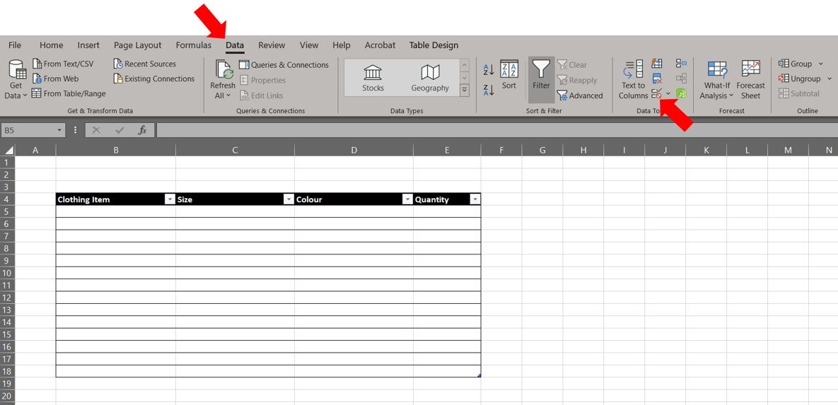 How to add a basic drop down list in Excel Sharon's