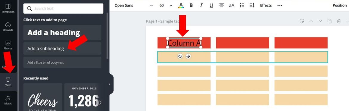 How to create a simple table in Canva Sharon's Tutorials How to create a simple table in Canva Sharon's Tutorials