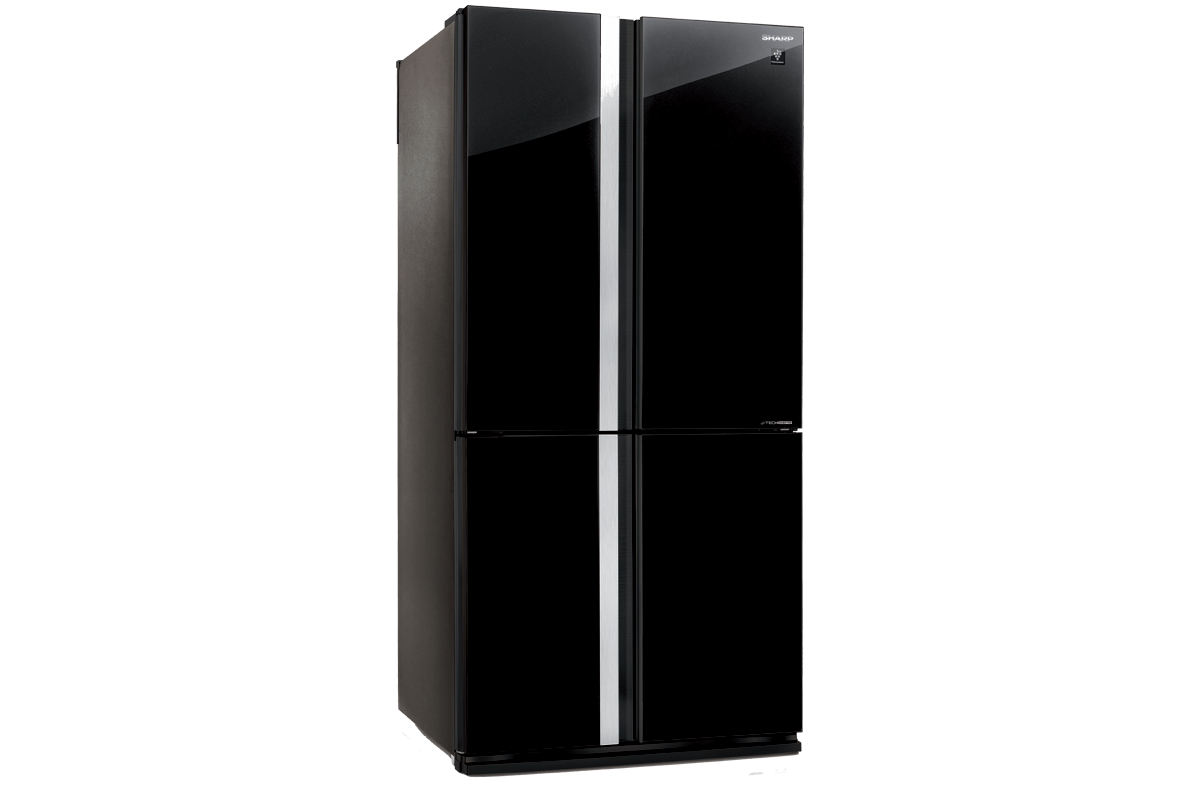 605L French Door Fridge Black Glass (SJXP676FGBK) Sharp Electronics