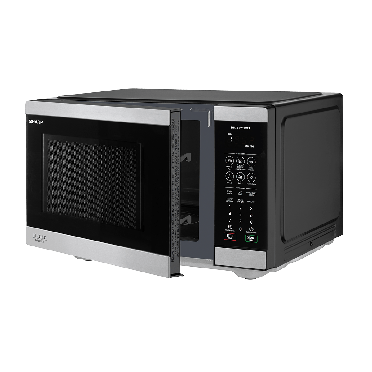 SM267FHST 26L Flatbed Microwave Oven Stainless Steel Sharp