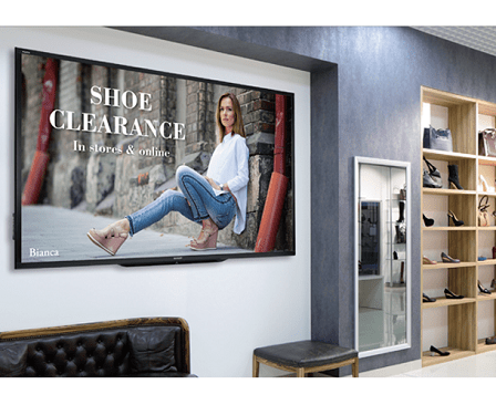 PNLE901 90’’ Class Commercial LCD Display, Full-HD, Thin Profile, Built