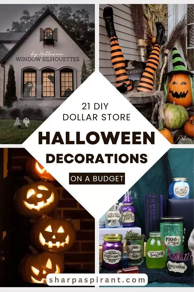 21 Diy Dollar Store Halloween Decorations Sharp Aspirant