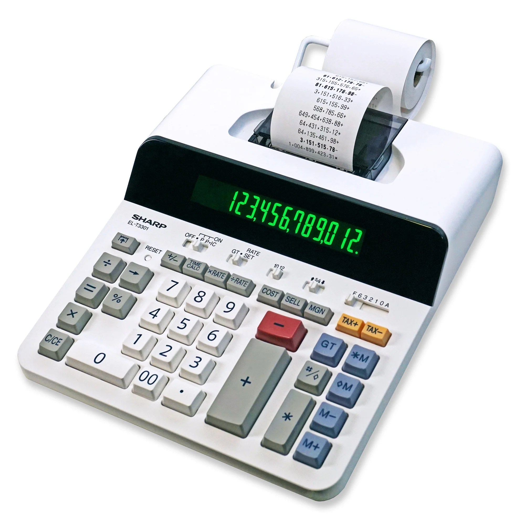 12 Digit Thermal Printing Calculator with 10 Digit Large Print (ELT33