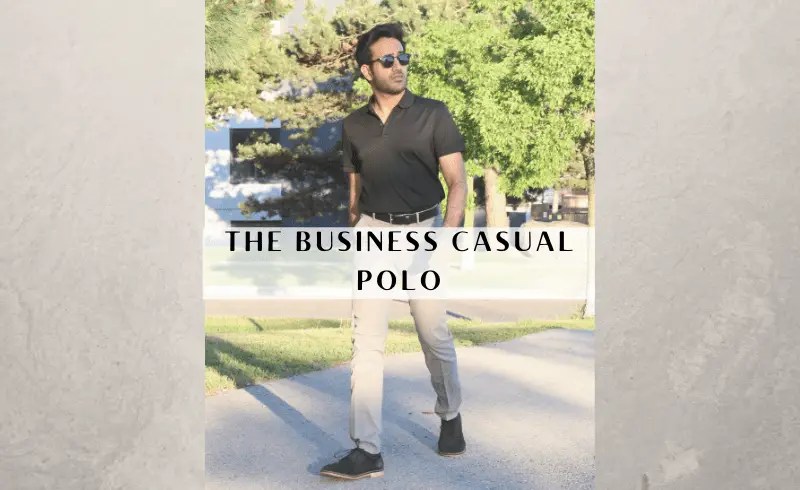business casual polo