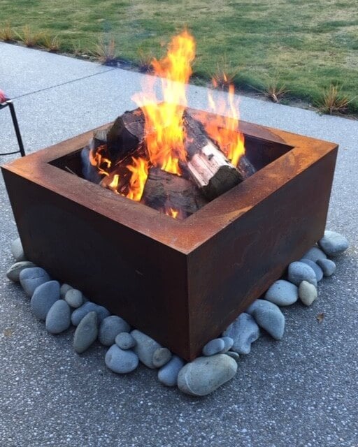 Handcrafted Tuscan Square Fire Pit Sharp Engineering
