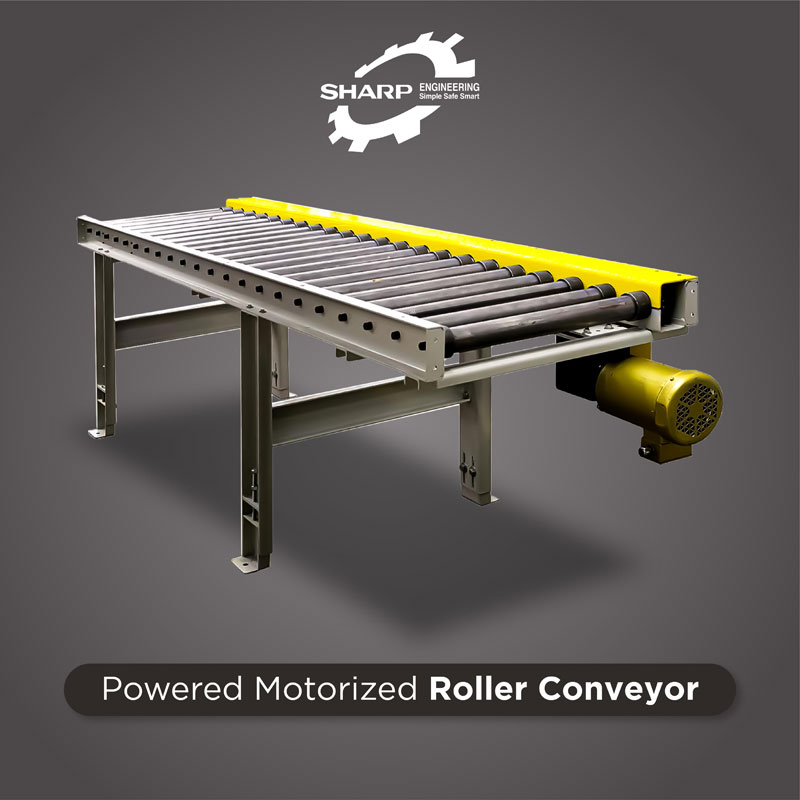Powered Motorized Roller Conveyor manufacturer, supplier and exporter in Mumbai, India