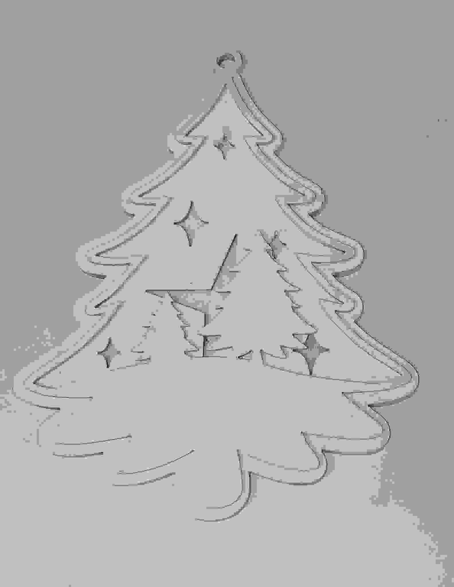 Laser Cut Christmas Tree - Sharper Tools LLC