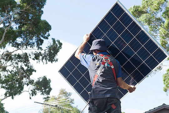 Moving Solar Panels Sharpe Services