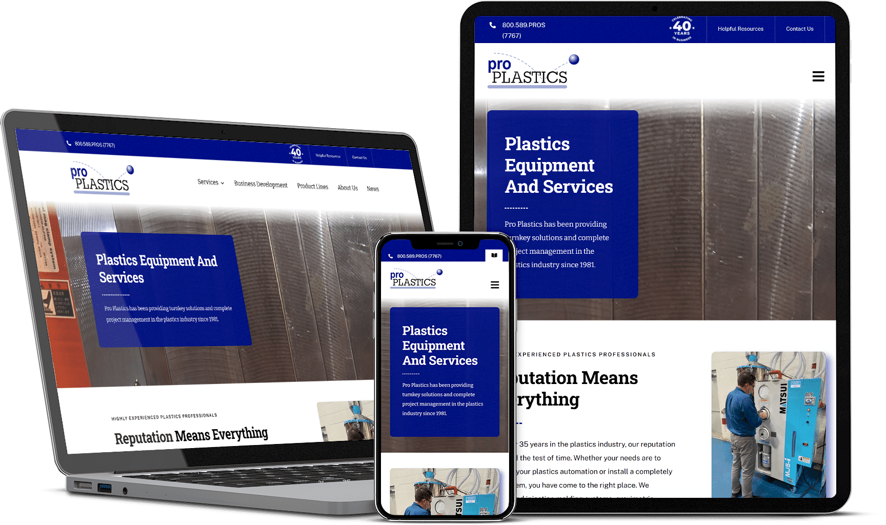 Pro Plastics Indianapolis Web Design and Marketing Agency