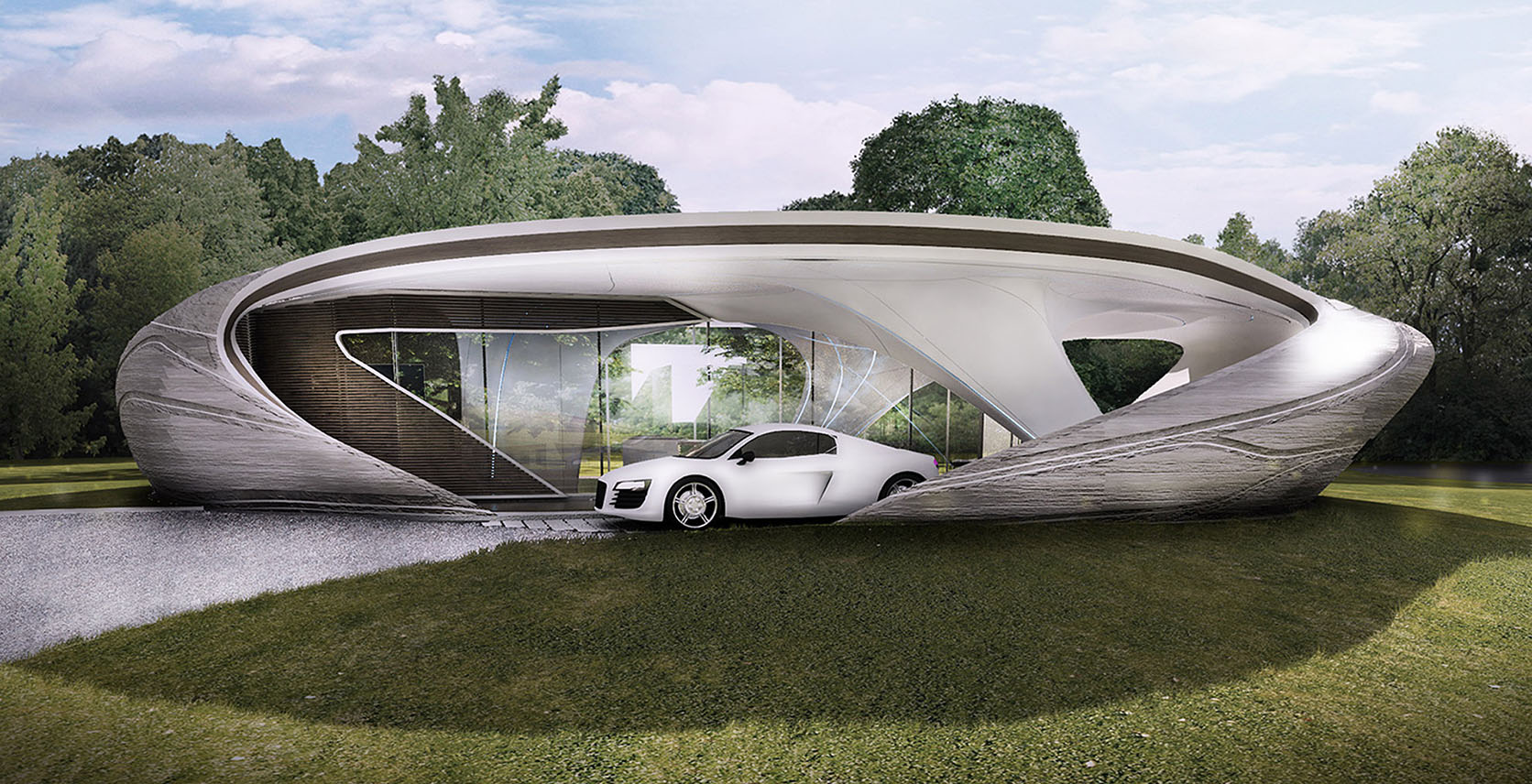 The World's First Freeform 3DPrinted House Makes the Jetsons Look