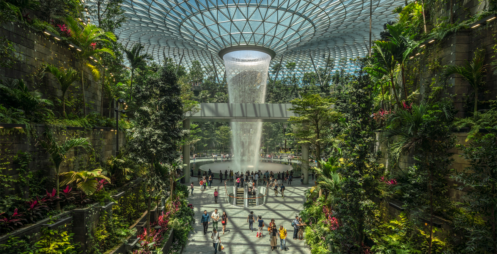 They Fit the World's Largest Indoor Waterfall Inside a Singapore