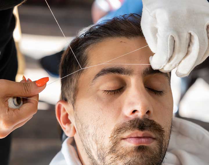 THREADING & TINTING Sharp Scissors Barbers