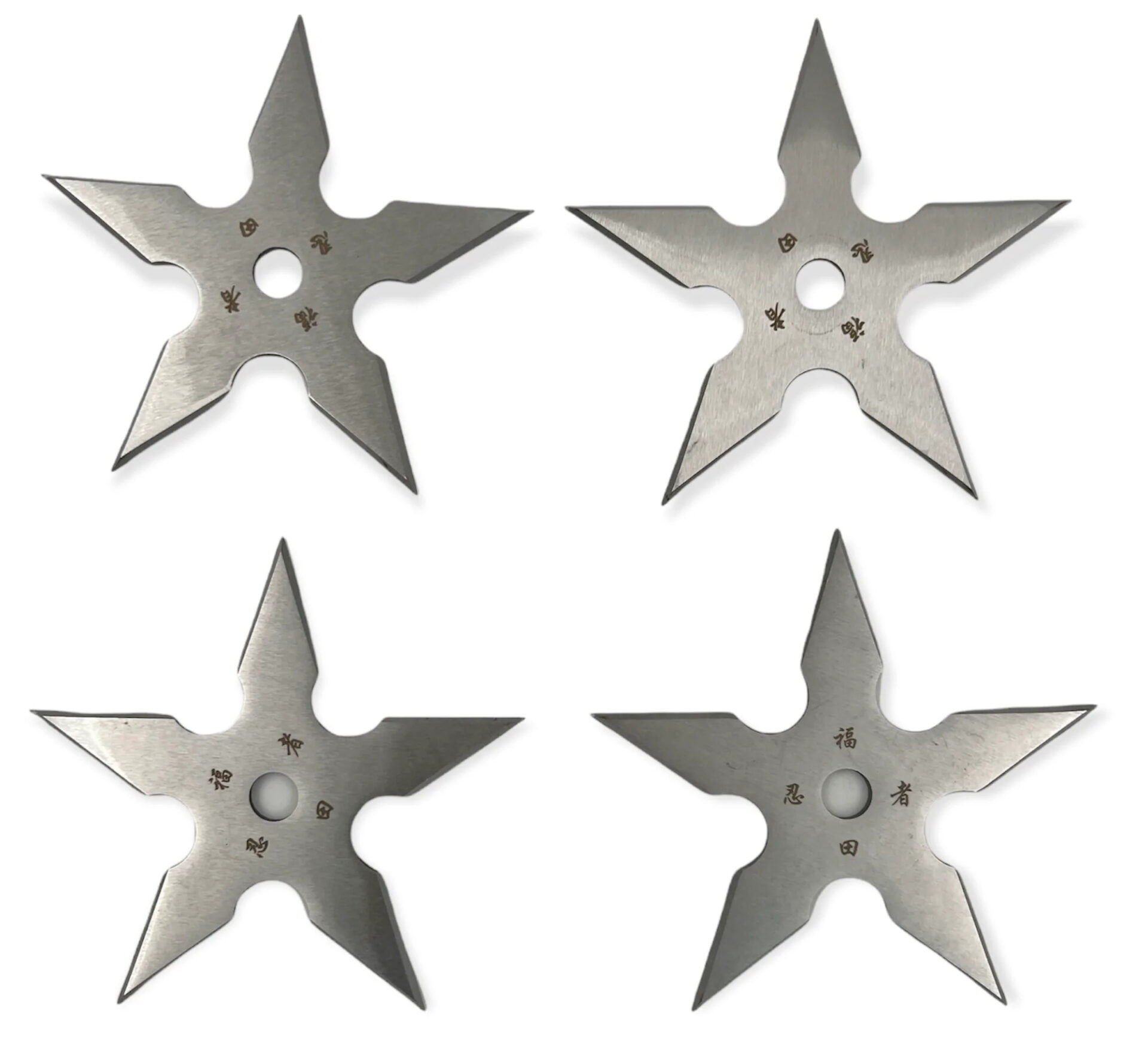 Misc TS9111SL4 4 inch 5 Point Throwing Star Ninja Shuriken