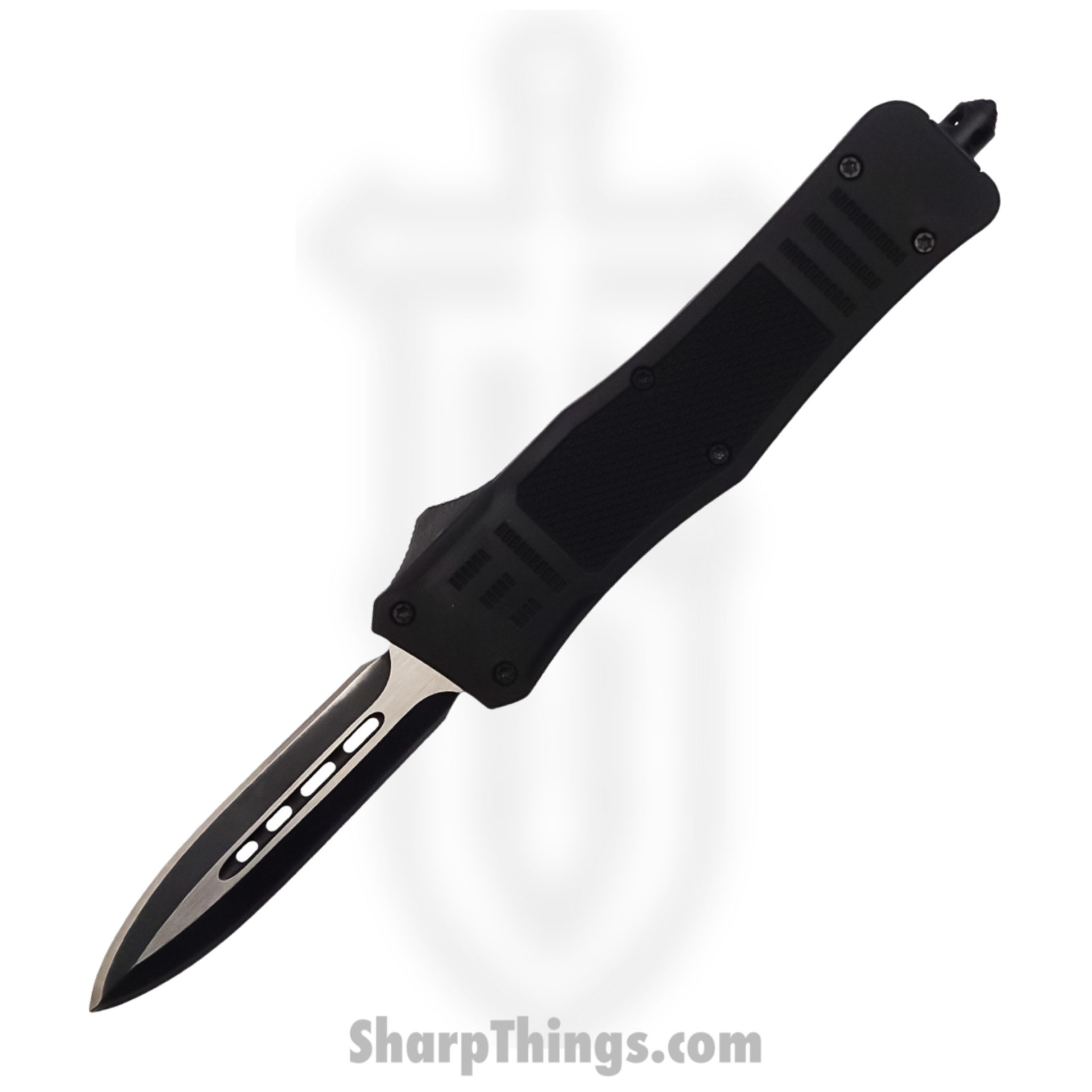 Steel River Knives SB618DGSBK Midway OTF Auto 440 2 Tone Dagger