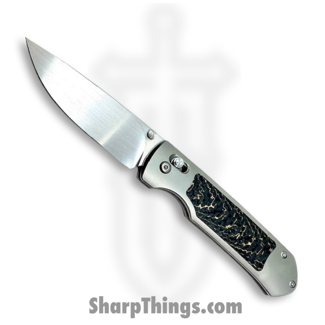 Ohlone Knives OKGOATCF Goat AXL Folding Knife M390 Drop Point