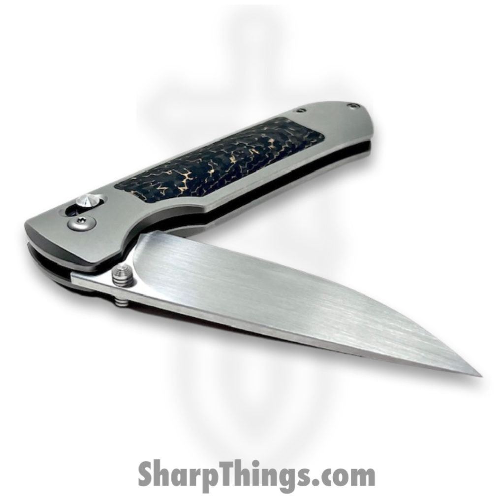 Ohlone Knives OKGOATCF Goat AXL Folding Knife M390 Drop Point