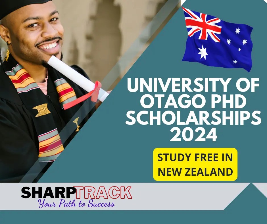 University of Otago PhD Scholarships 2024 Study free in New Zealand SharpTrack